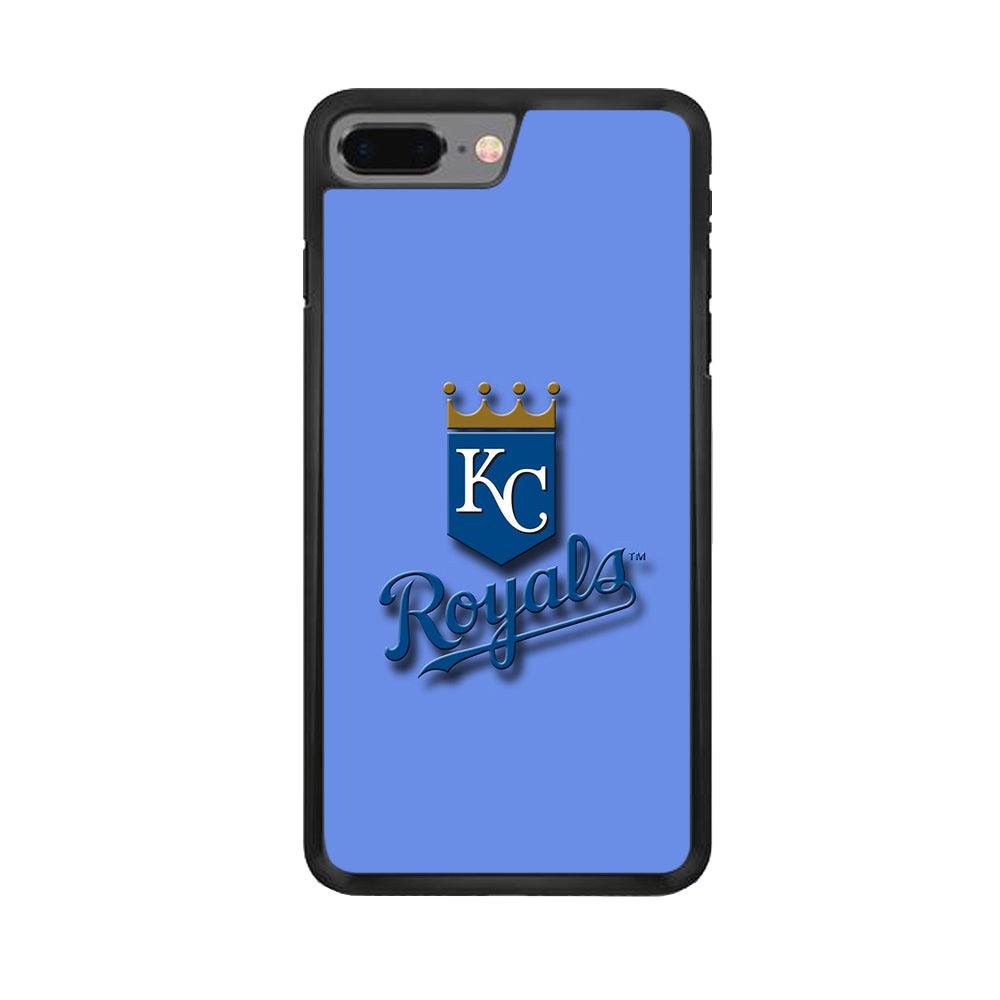 Baseball Kansas City Royals MLB 002 iPhone 7 Plus Case-Rubber / Black (2D Case)-Xtracase