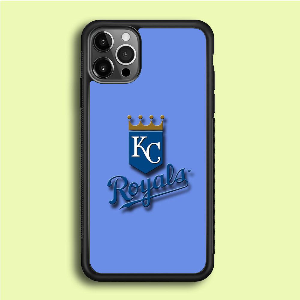 Baseball Kansas City Royals MLB 002 iPhone 12 Pro Case-Rubber / Black (2D Case)-Xtracase