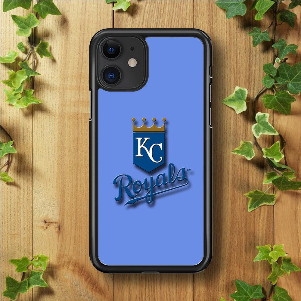 Baseball Kansas City Royals MLB 002 iPhone 11 Case-Rubber / Black (2D Case)-Xtracase