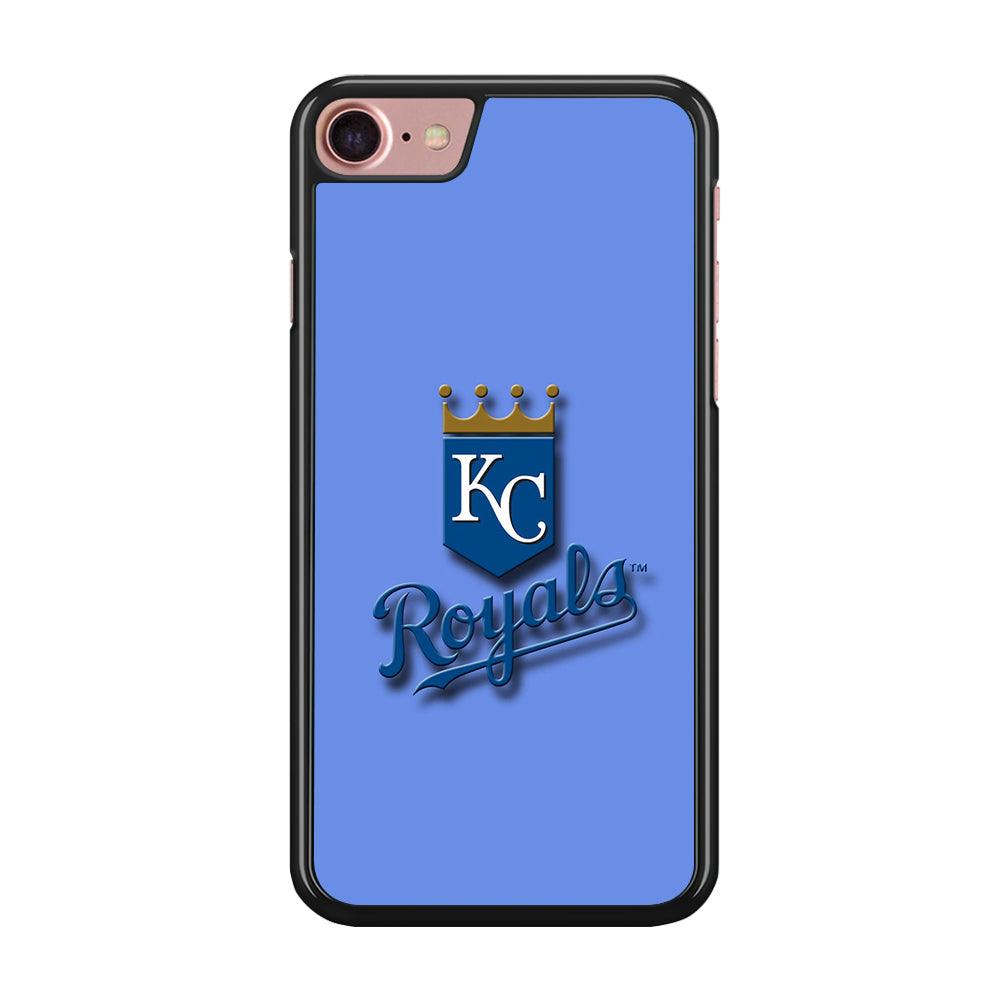 Baseball Kansas City Royals MLB 002 iPhone SE 2020 Case-Rubber / Black (2D Case)-Xtracase