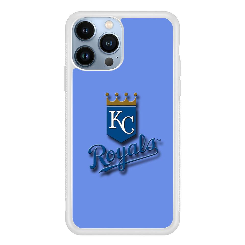 Baseball Kansas City Royals MLB 002 iPhone 13 Pro Max Case-Rubber / White (2D Case)-Xtracase
