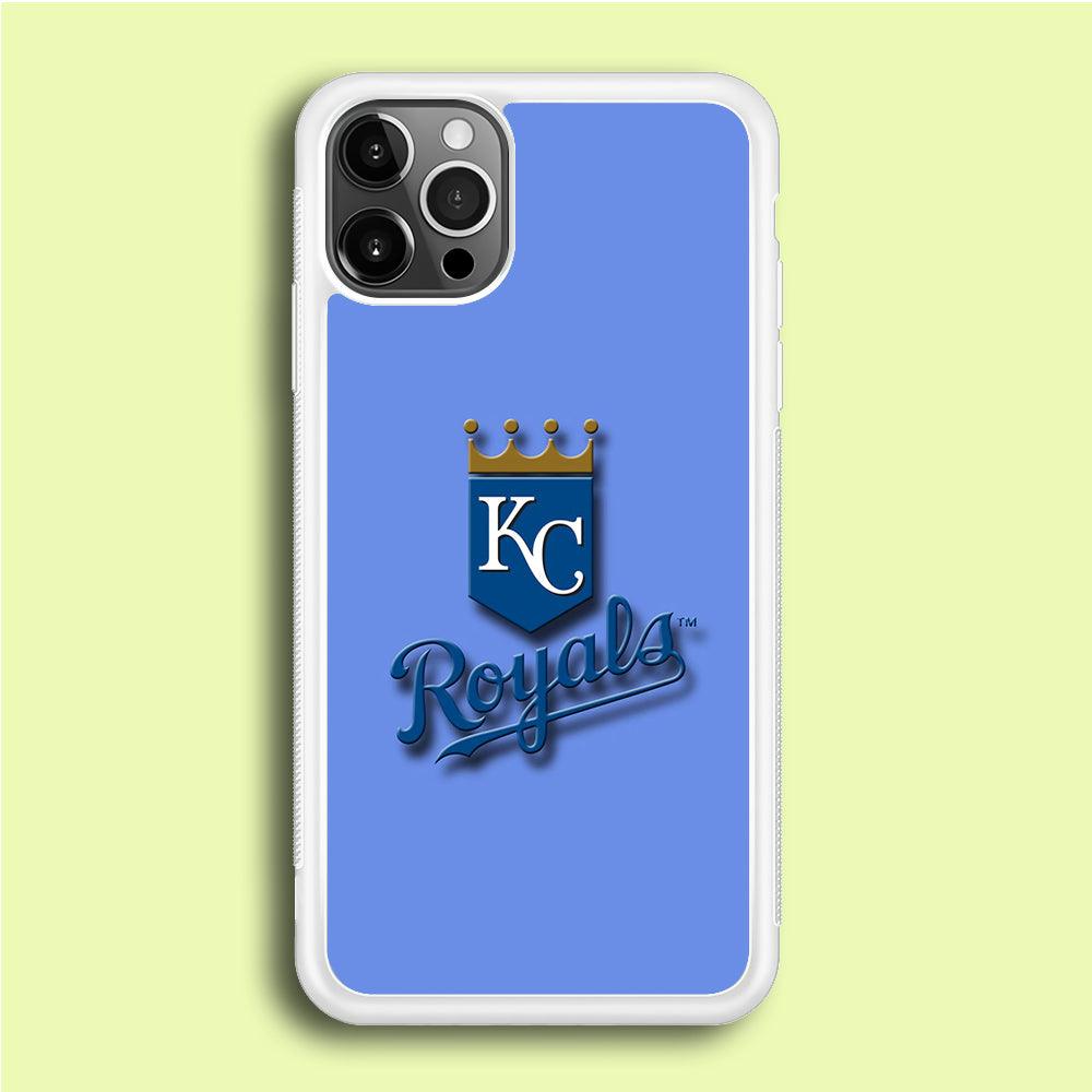 Baseball Kansas City Royals MLB 002 iPhone 12 Pro Case-Rubber / White (2D Case)-Xtracase