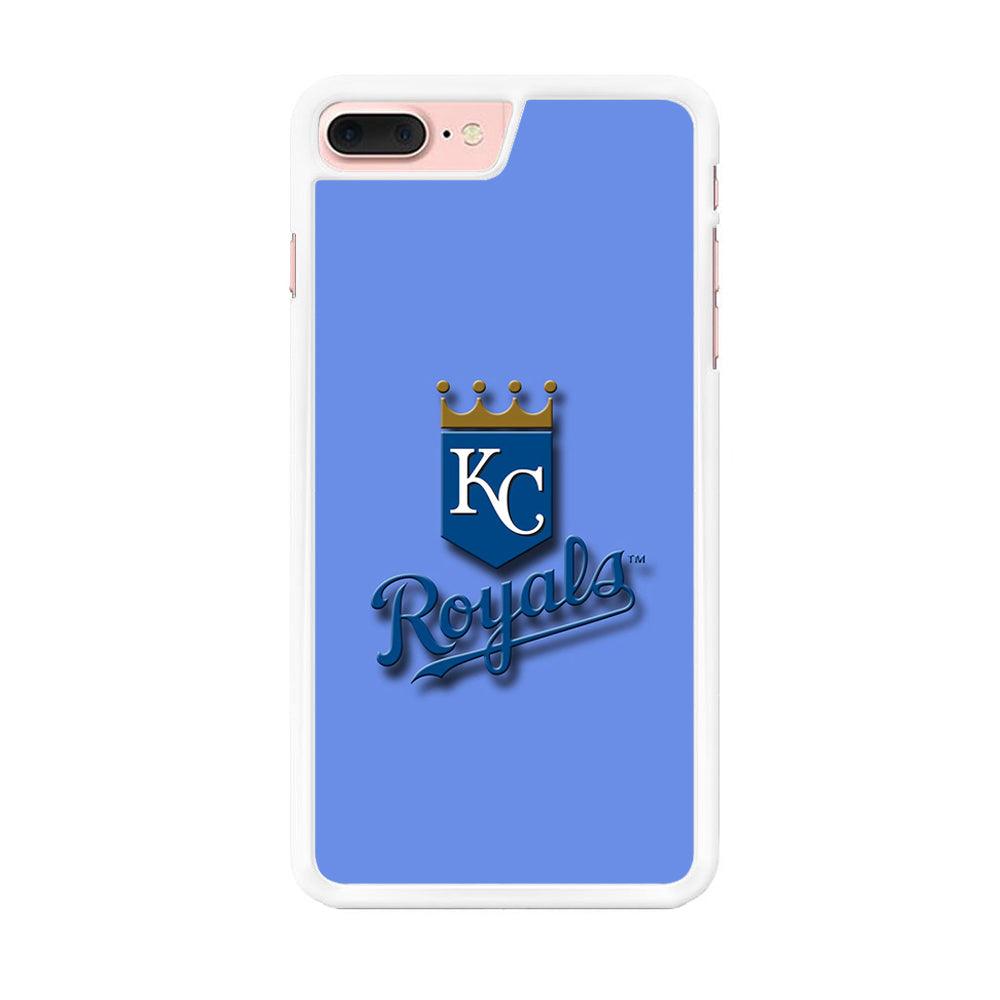 Baseball Kansas City Royals MLB 002 iPhone 7 Plus Case-Rubber / White (2D Case)-Xtracase