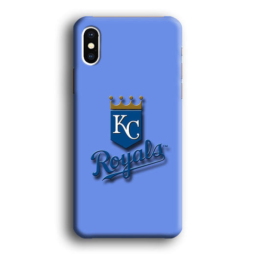 Baseball Kansas City Royals MLB 002 iPhone Xs Case-Plastic / Full Wrap (3D Case)-Xtracase