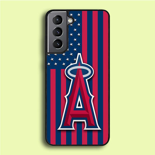 Baseball Los Angeles Angels MLB 001 Samsung Galaxy S21 Case-Plastic / Full Wrap (3D Case)-Xtracase