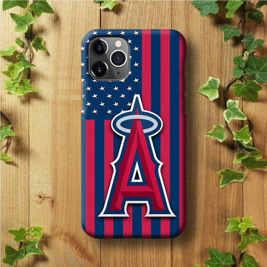 Baseball Los Angeles Angels MLB 001 iPhone 11 Pro Case-Plastic / Full Wrap (3D Case)-Xtracase