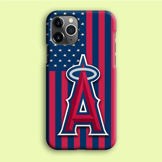 Baseball Los Angeles Angels MLB 001 iPhone 12 Pro Case-Plastic / Full Wrap (3D Case)-Xtracase