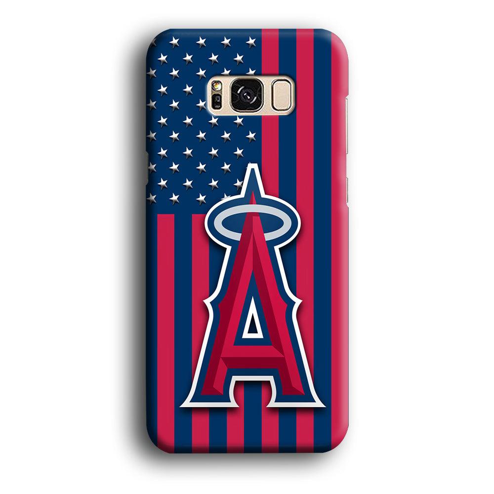 Baseball Los Angeles Angels MLB 001 Samsung Galaxy S8 Case-Plastic / Full Wrap (3D Case)-Xtracase