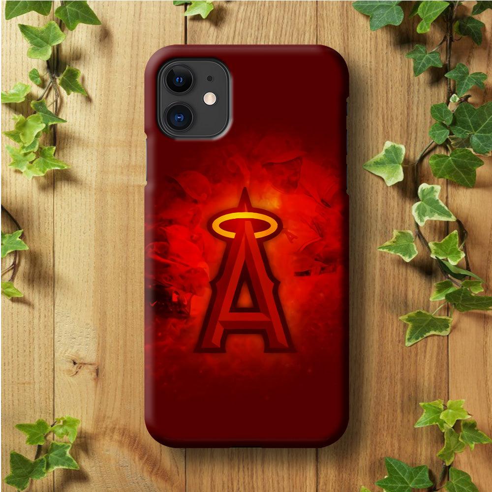 Baseball Los Angeles Angels MLB 002 iPhone 11 Case-Plastic / Full Wrap (3D Case)-Xtracase