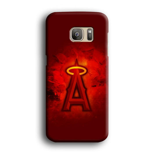 Baseball Los Angeles Angels MLB 002 Samsung Galaxy S7 Edge Case-Plastic / Full Wrap (3D Case)-Xtracase