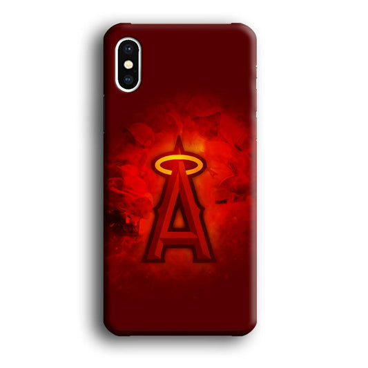 Baseball Los Angeles Angels MLB 002 iPhone X Case-Plastic / Full Wrap (3D Case)-Xtracase