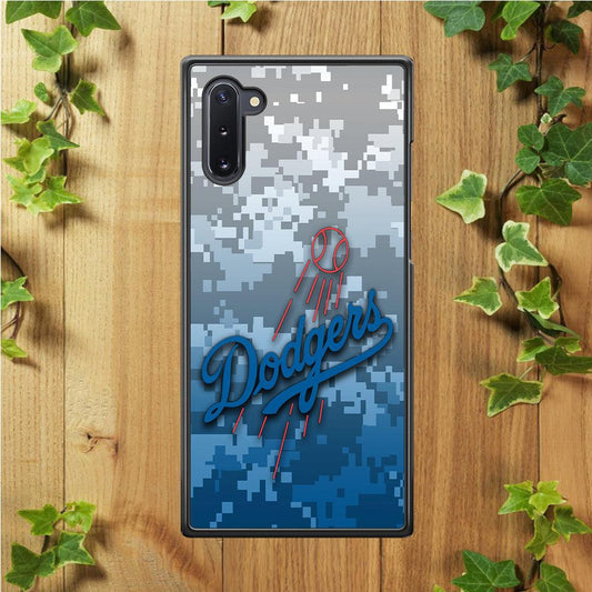 Baseball Los Angeles Dodgers MLB 001 Samsung Galaxy Note 10 Case-Rubber / Black (2D Case)-Xtracase
