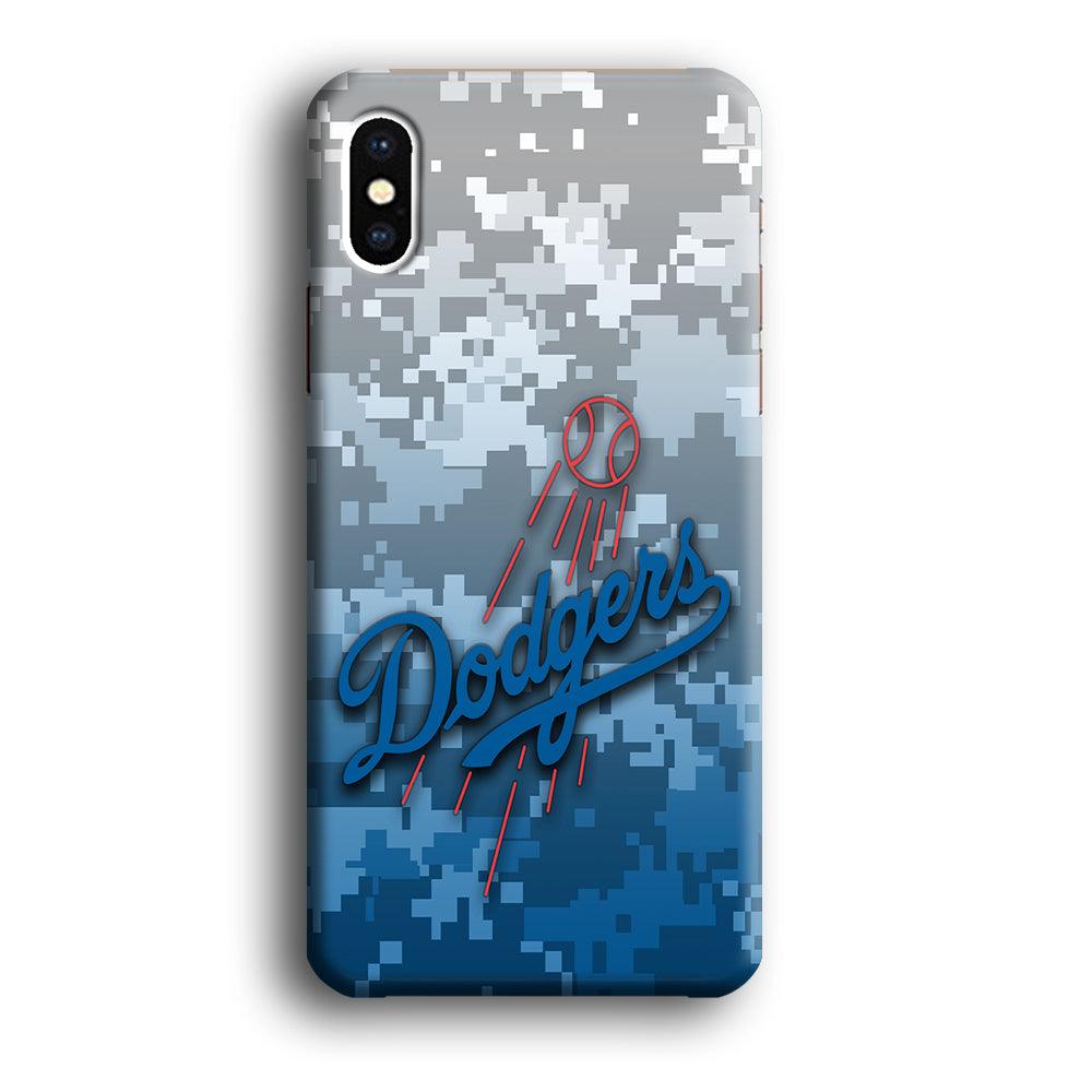 Baseball Los Angeles Dodgers MLB 001 iPhone Xs Max Case-Plastic / Full Wrap (3D Case)-Xtracase