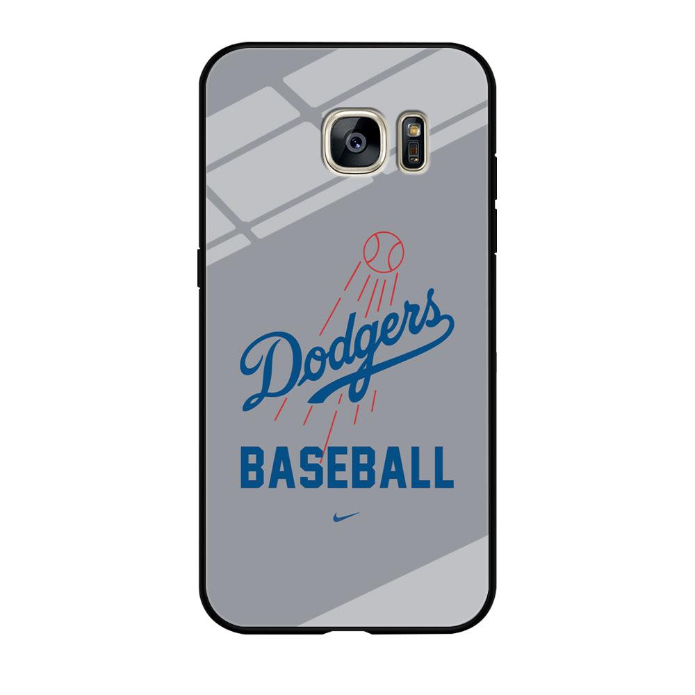 Baseball Los Angeles Dodgers MLB 002 Samsung Galaxy S7 Edge Case-Tempered Glass Case-Xtracase