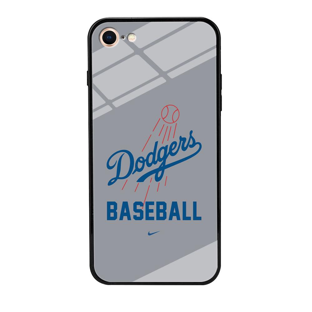 Baseball Los Angeles Dodgers MLB 002 iPhone 8 Case-Tempered Glass Case-Xtracase