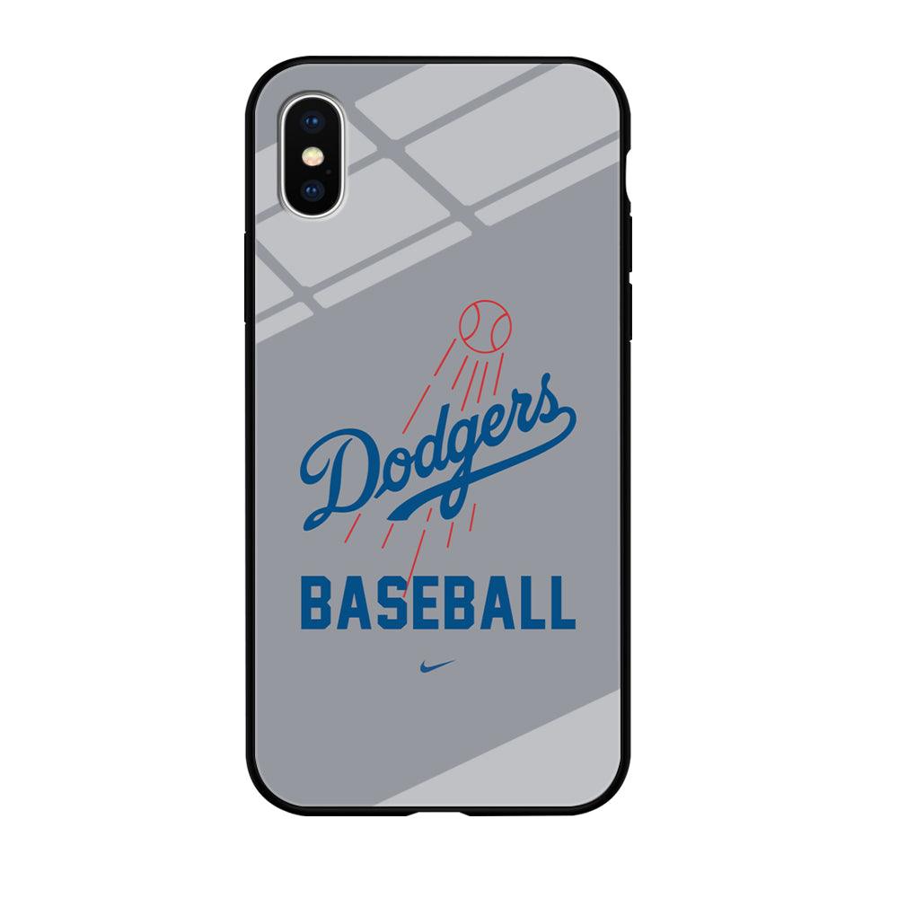 Baseball Los Angeles Dodgers MLB 002 iPhone Xs Case-Tempered Glass Case-Xtracase