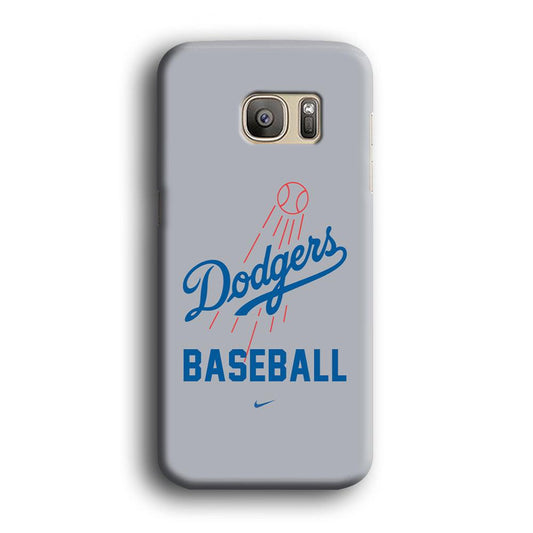 Baseball Los Angeles Dodgers MLB 002 Samsung Galaxy S7 Edge Case-Plastic / Full Wrap (3D Case)-Xtracase