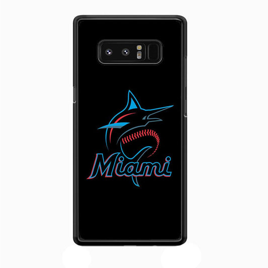 Baseball Miami Marlins MLB 001 Samsung Galaxy Note 8 Case-Plastic / Full Wrap (3D Case)-Xtracase