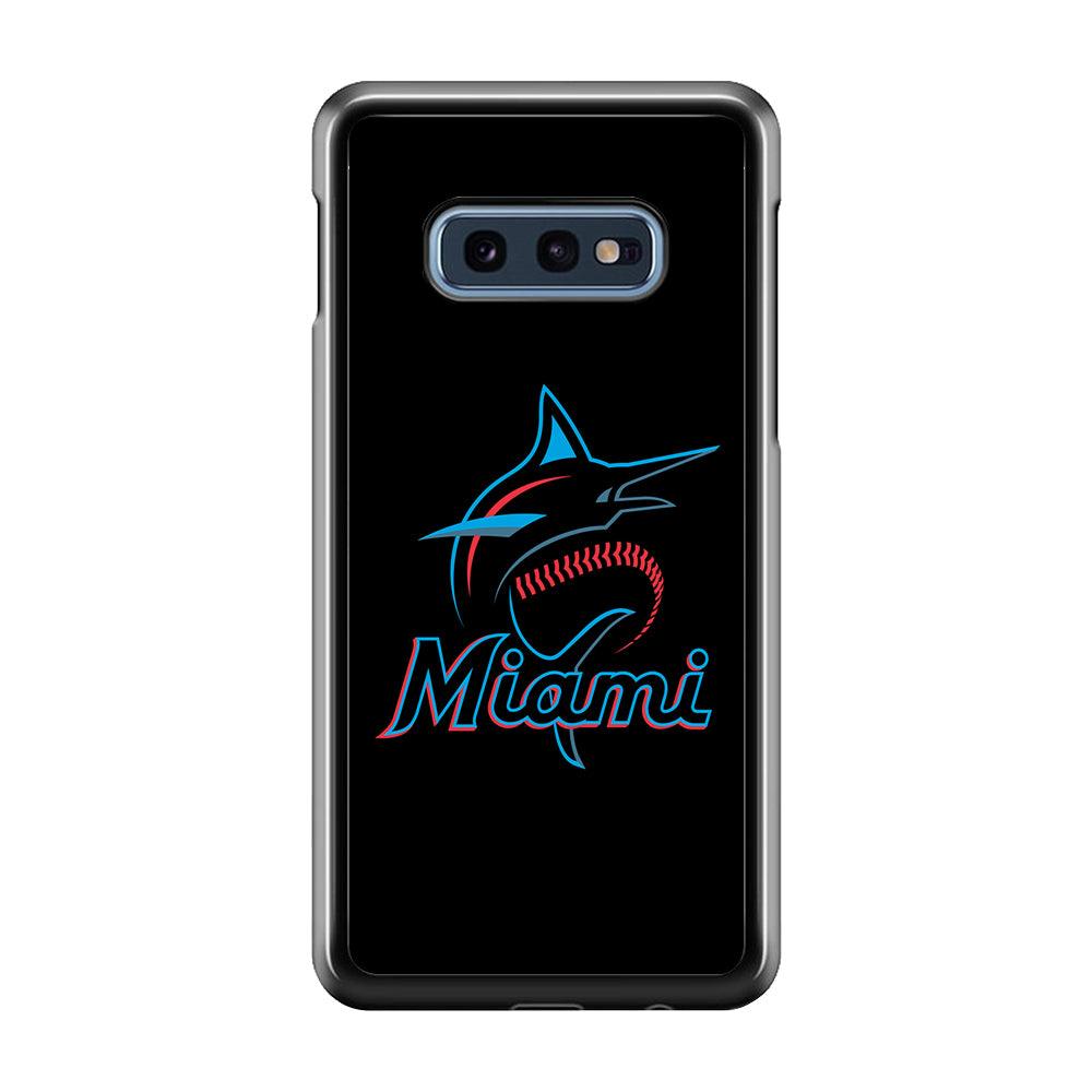 Baseball Miami Marlins MLB 001 Samsung Galaxy S10E Case-Plastic / Full Wrap (3D Case)-Xtracase