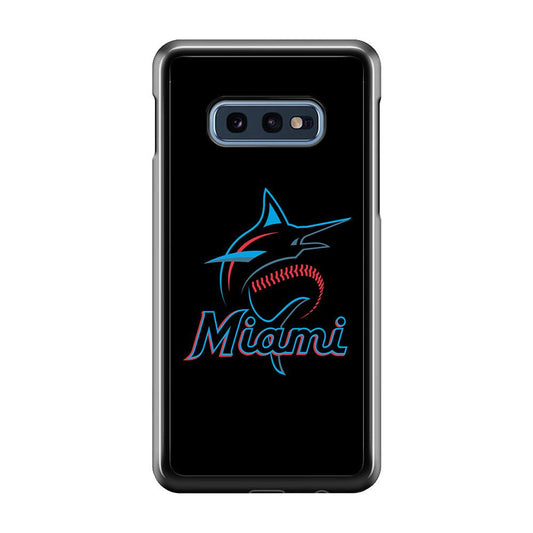 Baseball Miami Marlins MLB 001 Samsung Galaxy S10E Case-Plastic / Full Wrap (3D Case)-Xtracase