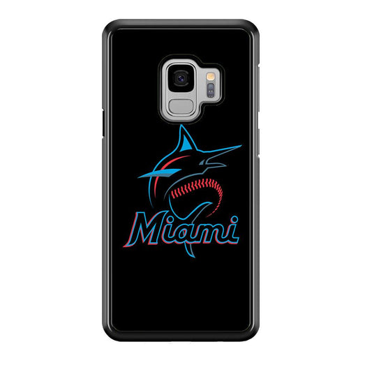 Baseball Miami Marlins MLB 001 Samsung Galaxy S9 Case-Plastic / Full Wrap (3D Case)-Xtracase