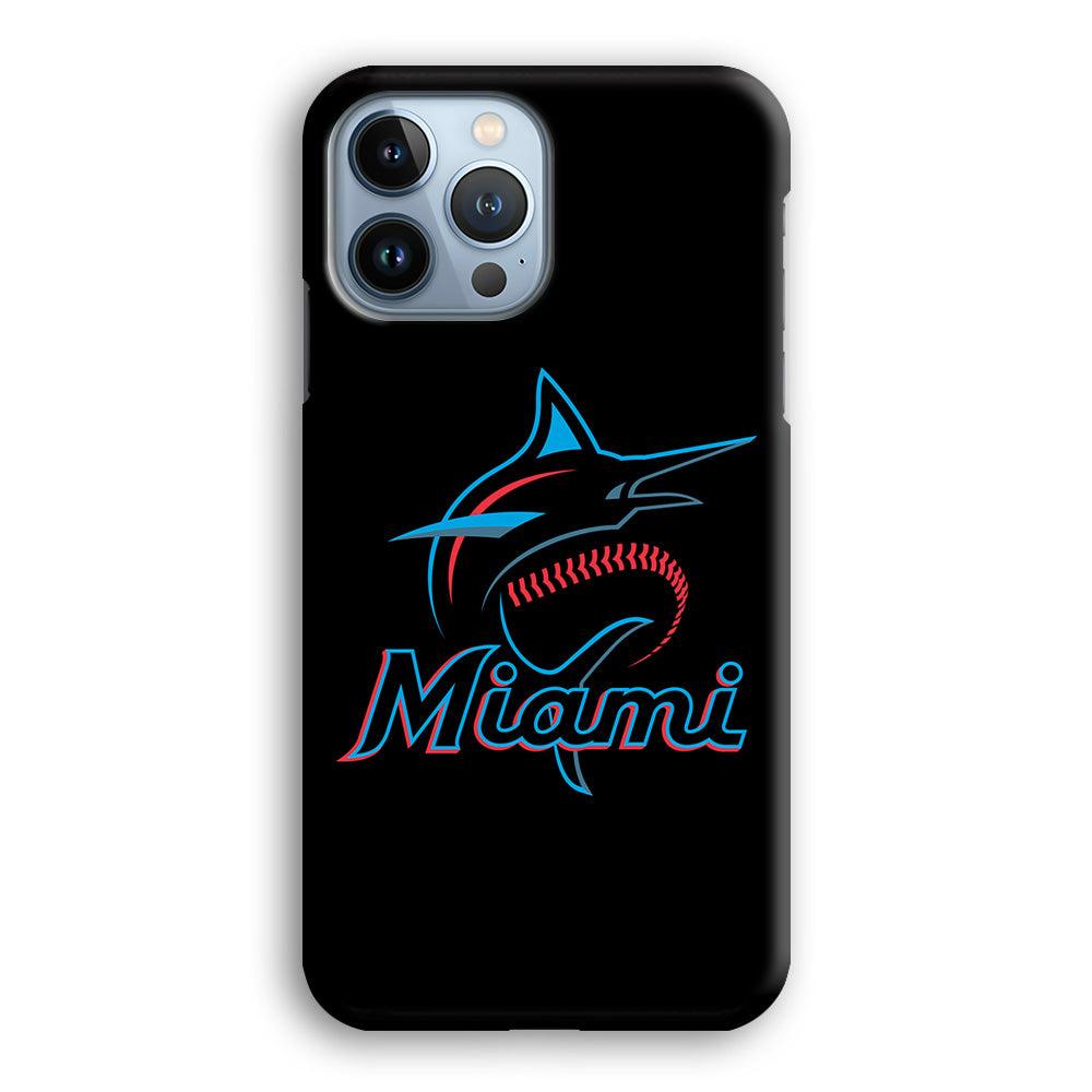 Baseball Miami Marlins MLB 001 iPhone 13 Pro Case-Plastic / Full Wrap (3D Case)-Xtracase