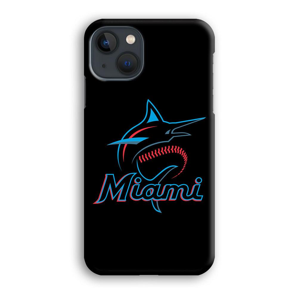 Baseball Miami Marlins MLB 001 iPhone 13 Mini Case-Plastic / Full Wrap (3D Case)-Xtracase