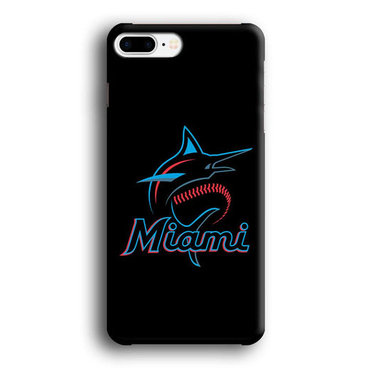 Baseball Miami Marlins MLB 001 iPhone 7 Plus Case-Plastic / Full Wrap (3D Case)-Xtracase