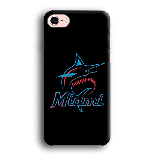 Baseball Miami Marlins MLB 001 iPhone 7 Case-Plastic / Full Wrap (3D Case)-Xtracase