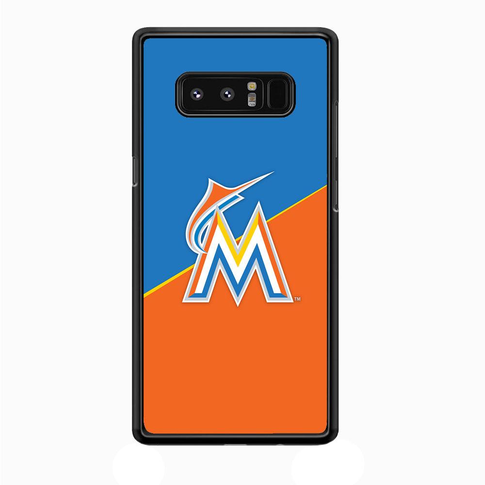Baseball Miami Marlins MLB 002 Samsung Galaxy Note 8 Case-Plastic / Full Wrap (3D Case)-Xtracase