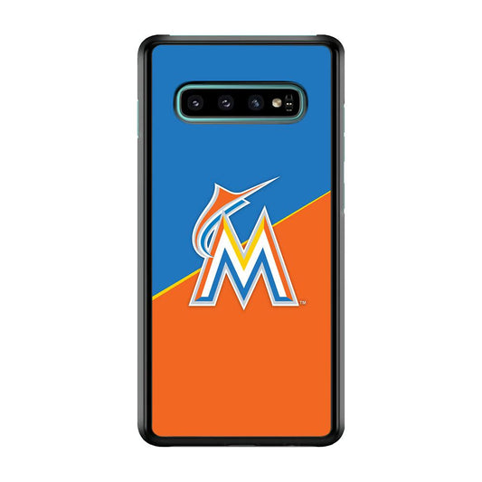 Baseball Miami Marlins MLB 002 Samsung Galaxy S10 Case-Plastic / Full Wrap (3D Case)-Xtracase