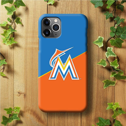 Baseball Miami Marlins MLB 002 iPhone 11 Pro Case-Plastic / Full Wrap (3D Case)-Xtracase