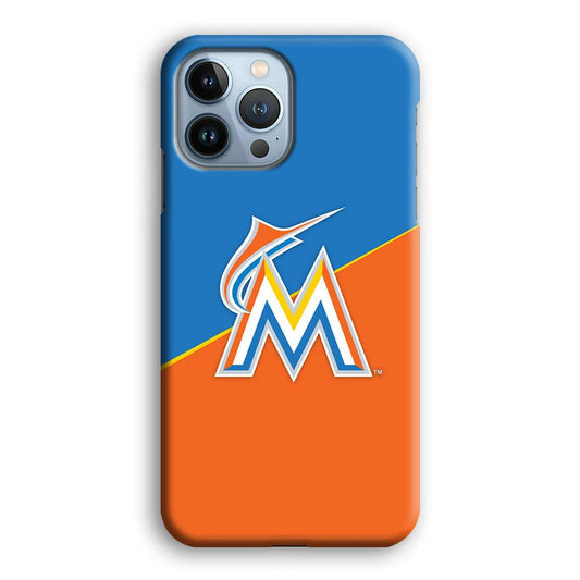 Baseball Miami Marlins MLB 002 iPhone 13 Pro Max Case-Plastic / Full Wrap (3D Case)-Xtracase