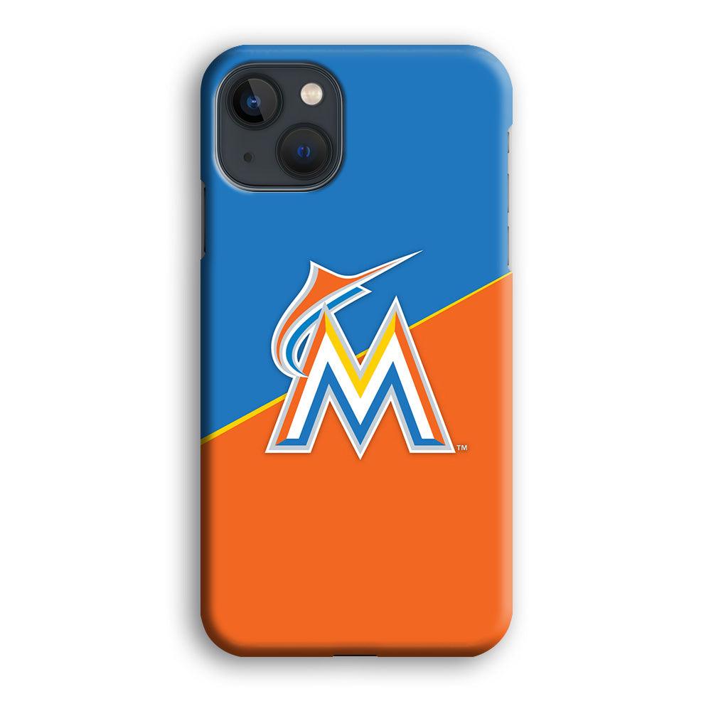 Baseball Miami Marlins MLB 002 iPhone 13 Mini Case-Plastic / Full Wrap (3D Case)-Xtracase