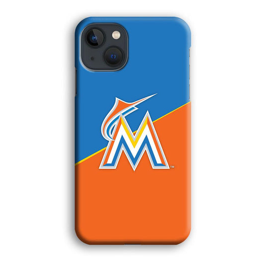 Baseball Miami Marlins MLB 002 iPhone 13 Mini Case-Plastic / Full Wrap (3D Case)-Xtracase
