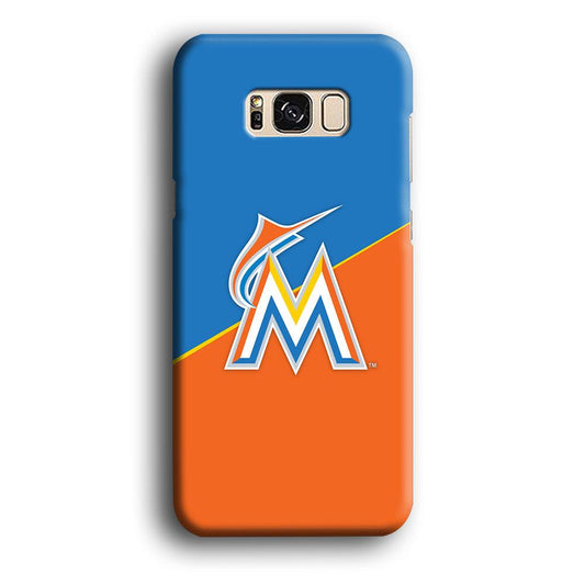 Baseball Miami Marlins MLB 002 Samsung Galaxy S8 Case-Plastic / Full Wrap (3D Case)-Xtracase
