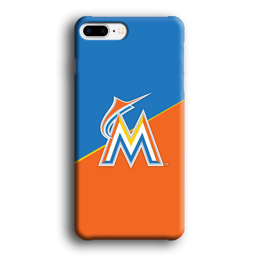 Baseball Miami Marlins MLB 002 iPhone 8 Plus Case-Plastic / Full Wrap (3D Case)-Xtracase