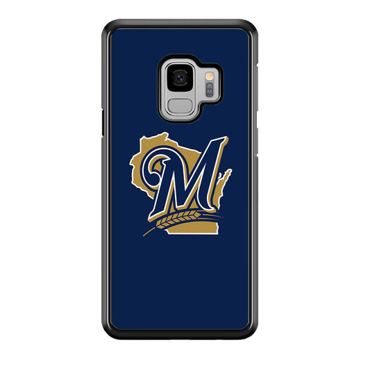 Baseball Milwaukee Brewers MLB 001 Samsung Galaxy S9 Case-Plastic / Full Wrap (3D Case)-Xtracase