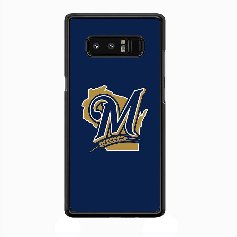 Baseball Milwaukee Brewers MLB 001 Samsung Galaxy Note 8 Case-Plastic / Full Wrap (3D Case)-Xtracase