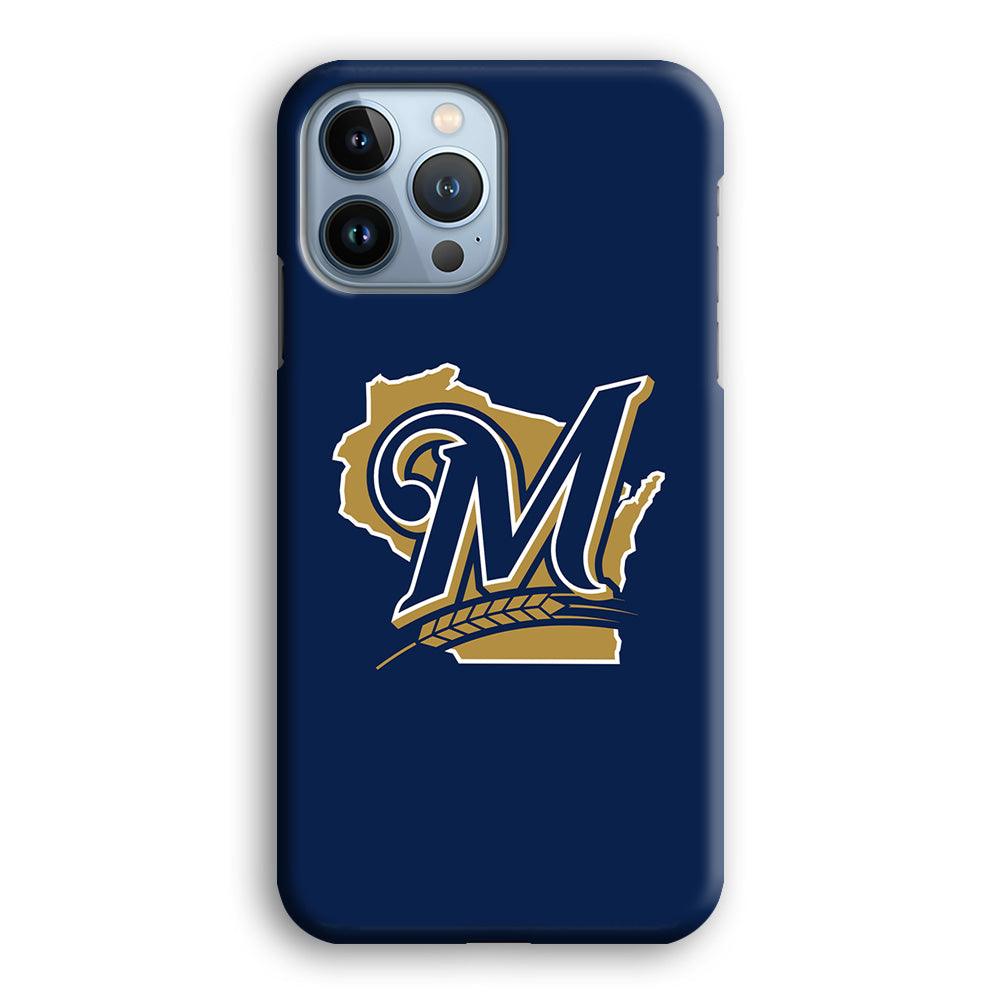 Baseball Milwaukee Brewers MLB 001 iPhone 13 Pro Max Case-Plastic / Full Wrap (3D Case)-Xtracase