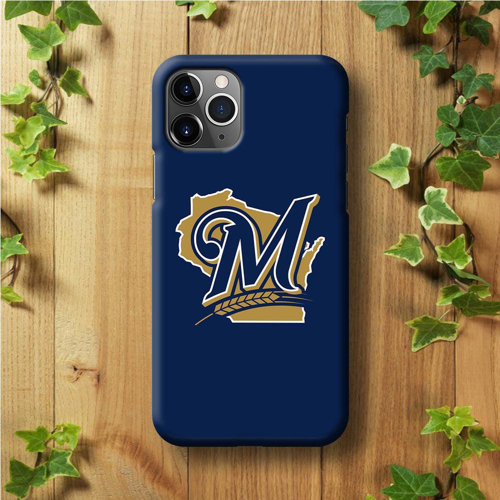 Baseball Milwaukee Brewers MLB 001 iPhone 11 Pro Max Case-Plastic / Full Wrap (3D Case)-Xtracase