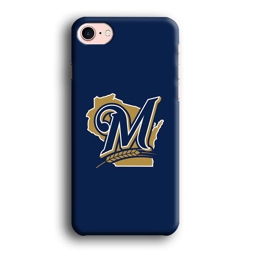 Baseball Milwaukee Brewers MLB 001 iPhone SE 2020 Case-Plastic / Full Wrap (3D Case)-Xtracase