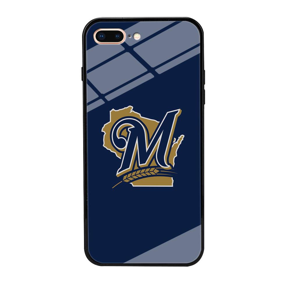 Baseball Milwaukee Brewers MLB 001 iPhone 7 Plus Case-Tempered Glass Case-Xtracase