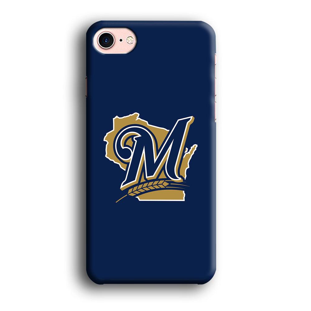 Baseball Milwaukee Brewers MLB 001 iPhone 7 Case-Plastic / Full Wrap (3D Case)-Xtracase