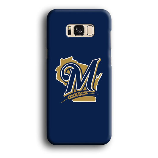 Baseball Milwaukee Brewers MLB 001 Samsung Galaxy S8 Case-Plastic / Full Wrap (3D Case)-Xtracase