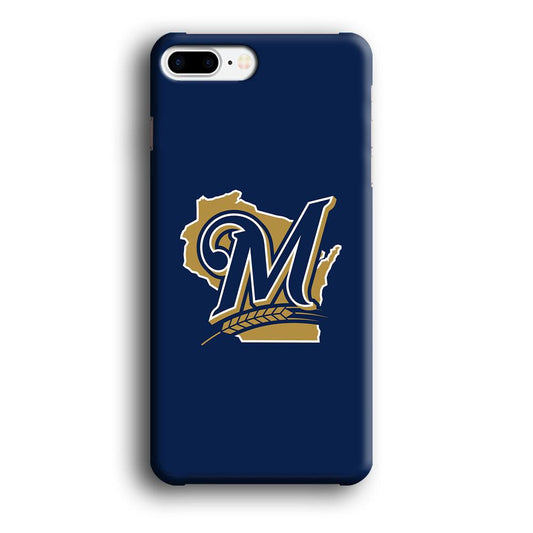 Baseball Milwaukee Brewers MLB 001 iPhone 8 Plus Case-Plastic / Full Wrap (3D Case)-Xtracase