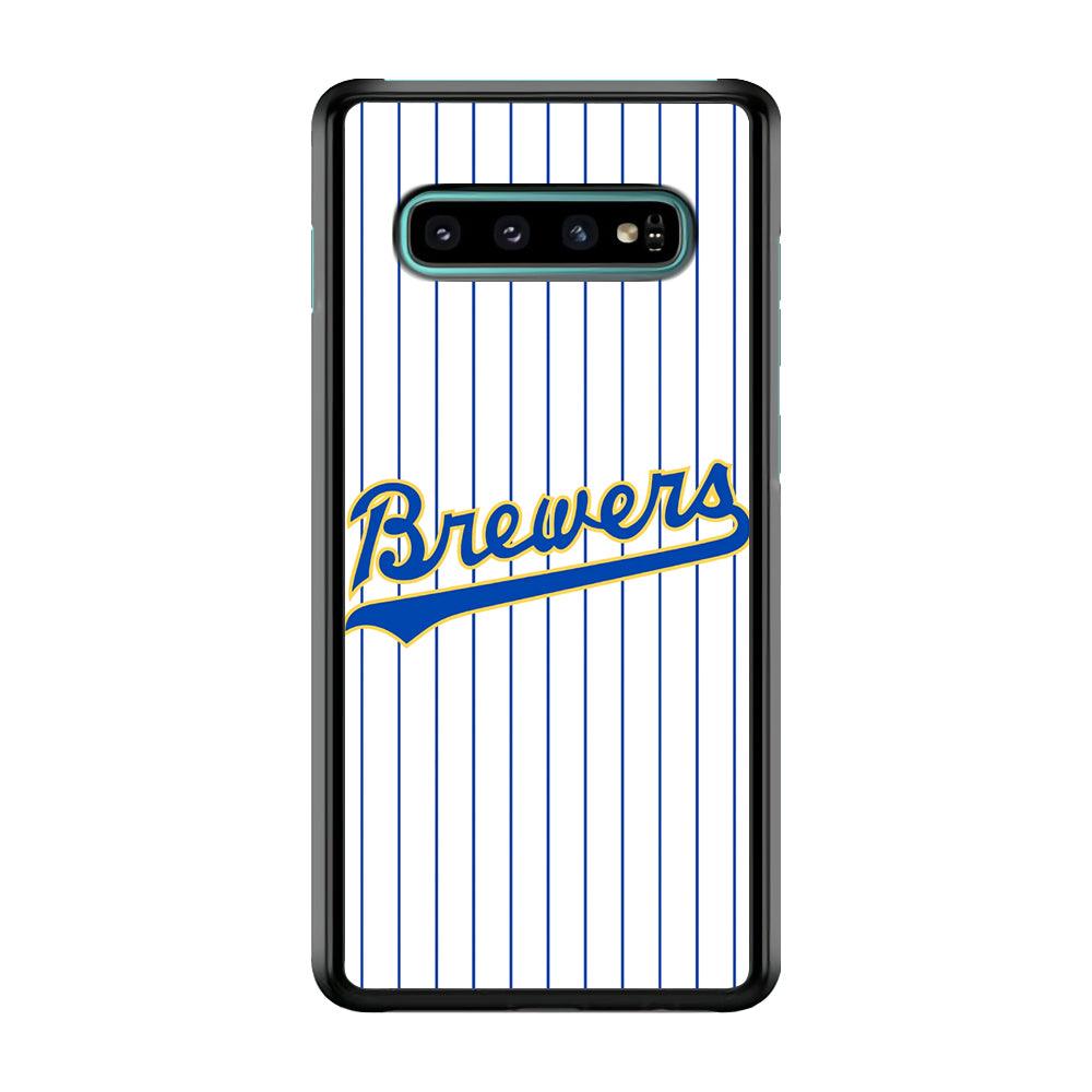 Baseball Milwaukee Brewers MLB 002 Samsung Galaxy S10 Case-Plastic / Full Wrap (3D Case)-Xtracase