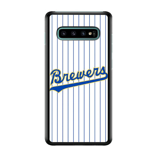 Baseball Milwaukee Brewers MLB 002 Samsung Galaxy S10 Case-Plastic / Full Wrap (3D Case)-Xtracase