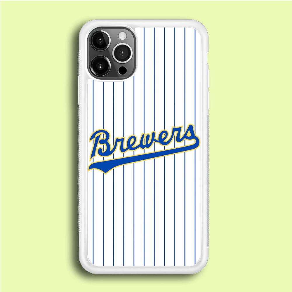 Baseball Milwaukee Brewers MLB 002 iPhone 12 Pro Case-Plastic / Full Wrap (3D Case)-Xtracase