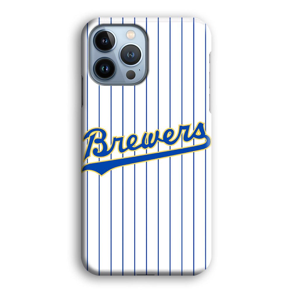 Baseball Milwaukee Brewers MLB 002 iPhone 13 Pro Case-Plastic / Full Wrap (3D Case)-Xtracase